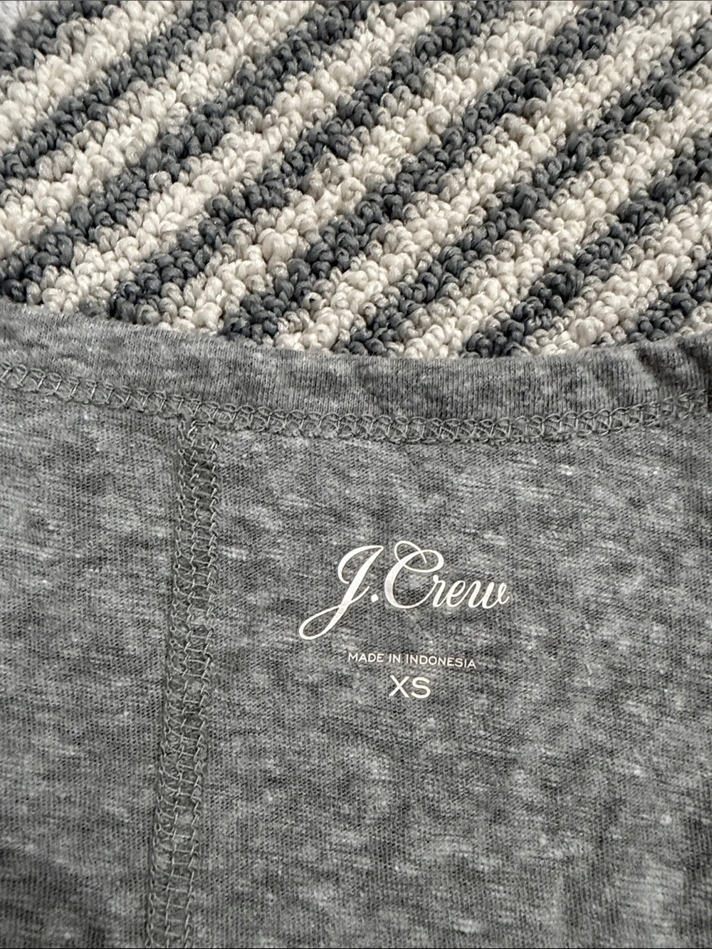 J. Crew Gray Scoop Neck Tank Top — Soft Heathered Knit
